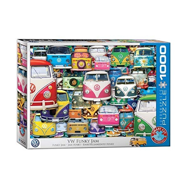 EuroGraphics- Funky Jam Volkswagen Puzzle, 6000-5423, Coloris Assortis, 1000