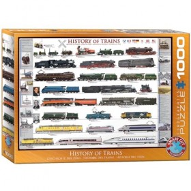 Puzzle l’Histoire des Trains 1000 pièces Eurographics