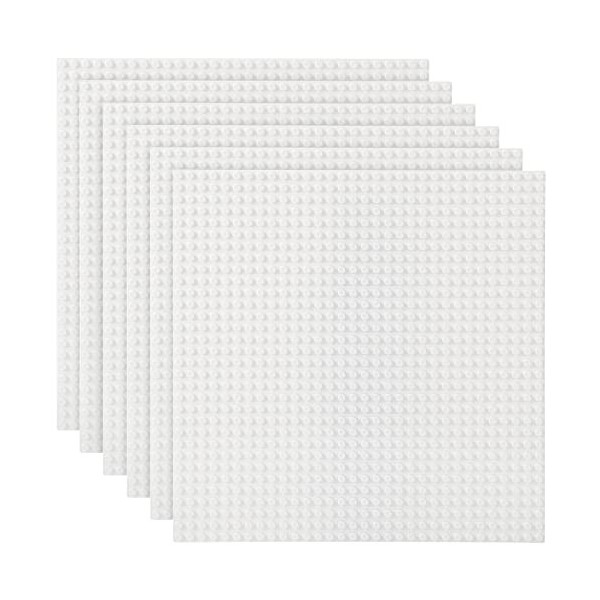 Etarnfly 8 Set de plaques de Construction Compatible avec la Plupart des Marques, 25 * 25cm, Gris Vert Sable Blanc Plaque de 