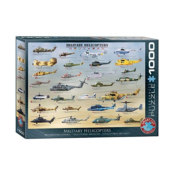 Eurographics Puzzle Hélicoptères Militaires 1000 pièces 