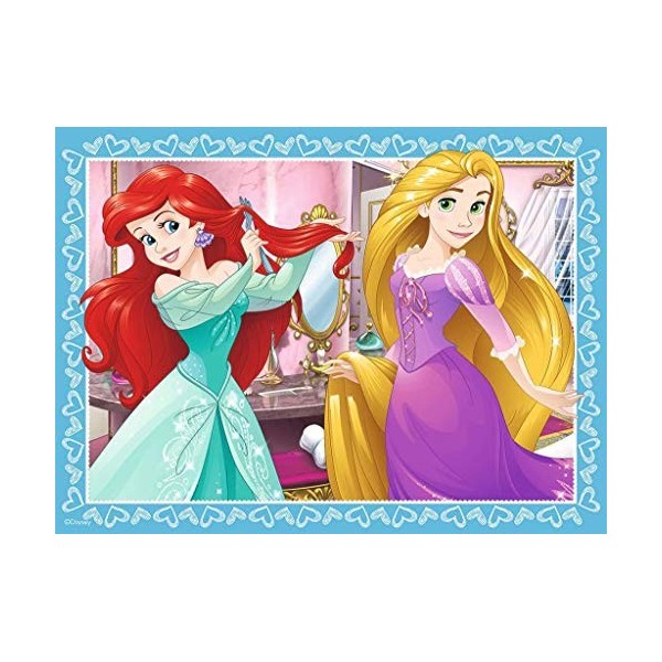 Ravensburger Disney Princess-4 in Box 12, 16, 20, 24 Piece Jigsaw Puzzles For Kids Age 3 Years and Up