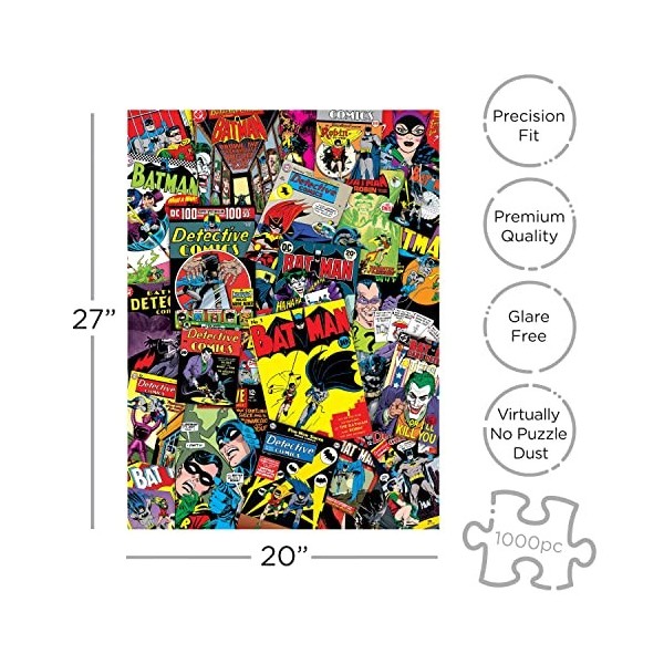 AQUARIUS- Collage Batman Puzzle, 65214, 1000
