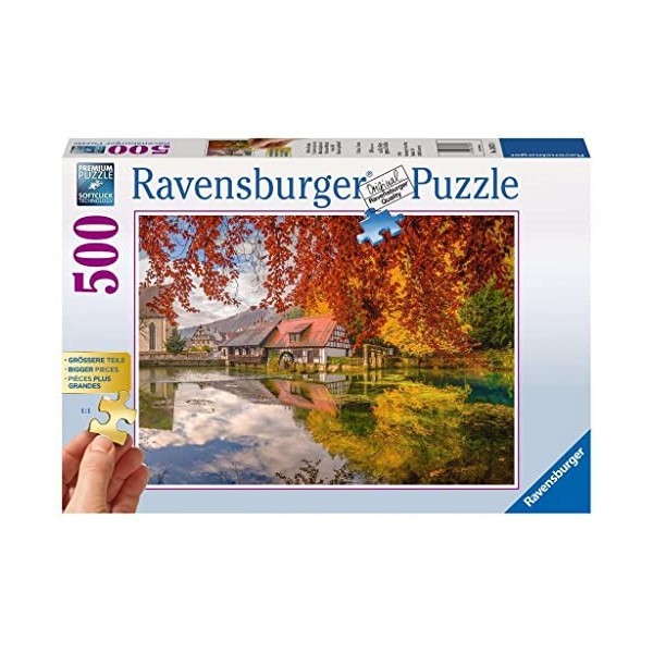 Ravensburger Peaceful Mill 500 Piece Jigsaw Puzzlse for Adults and Kids Age 10 Years Up