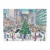 Galison 9780735371989 Michael Storrings Snowfall on Park Avenue Jigsaw Puzzle, Multicoloured, 1000 Pieces