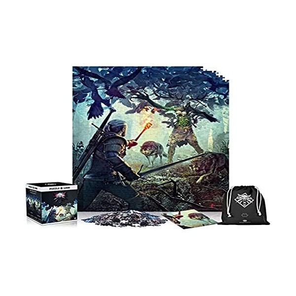 The Witcher 3: Wild Hunt Leshen | Puzzle 1000 Pièce | Poster et Sac Compris | 68 x 48 | Adultes et Adolescents| Parfait pour 