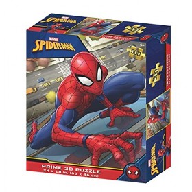Superhéroes,Marvel,Spiderman lenticular Does Not Apply Puzzle lenticulaire Marvel Spiderman 500 pièces, ST32629, Multicolore,