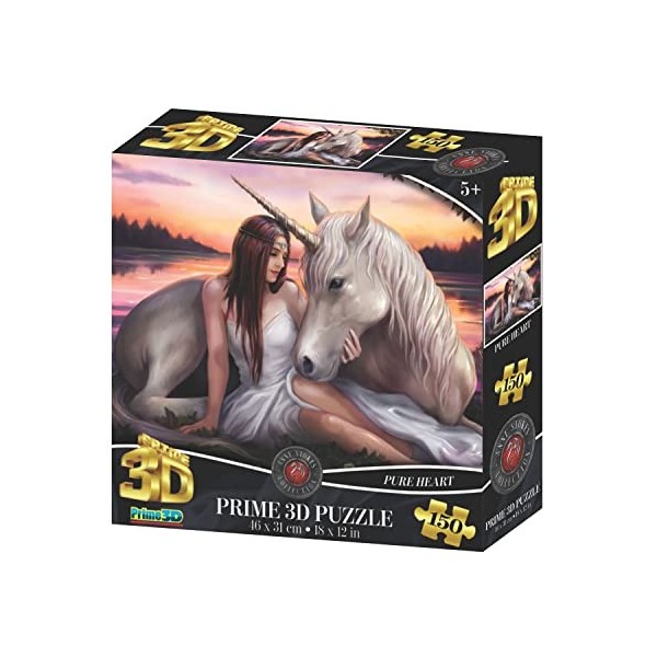 Anne Stokes Pure Heart Puzzle 3D Coucher de Soleil 150 pièces Multicolore