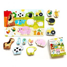 Banana Panda 49032 Farm Puzzle Réunion Jeux Multicolore