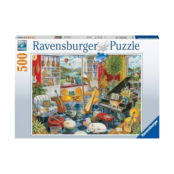 Ravensburger-De muziekkamer Puzzle, 16836, Multicolore