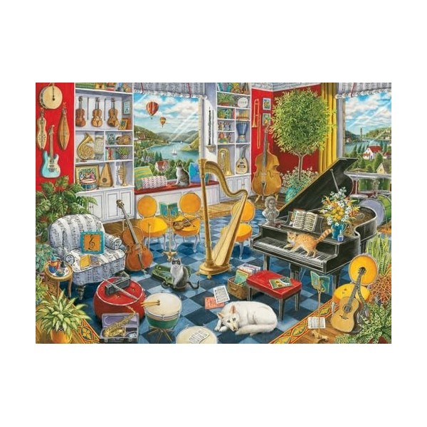 Ravensburger-De muziekkamer Puzzle, 16836, Multicolore