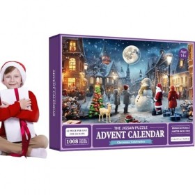 Calendrier De LAvent 2023 Puzzle Du Compte À Rebours De Noël, 1008 Pièces Puzzle De Noël Pour En fants Et Adultes, Calendrie