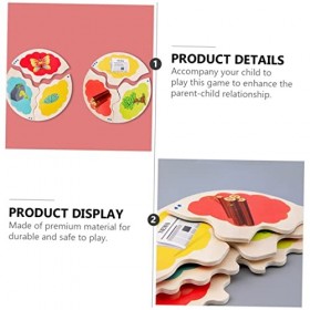 STOBOK 36 Pièces Casse-tête Dévolution De La Croissance Puzzle De Forme Géométrique Jouets De Motricité Jouet Éducatif De Cl