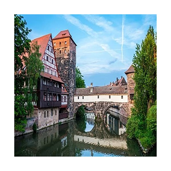 Puzzles en bois de 300 pièces pour adultes - Belle vue sur la ville - Puzzle - Jeu AR - Décoration murale - Cadeau pour les a