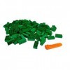 LEGO Classic 3001 Lot de 100 Pierres 2 x 4 avec séparateur de Pierres Vert