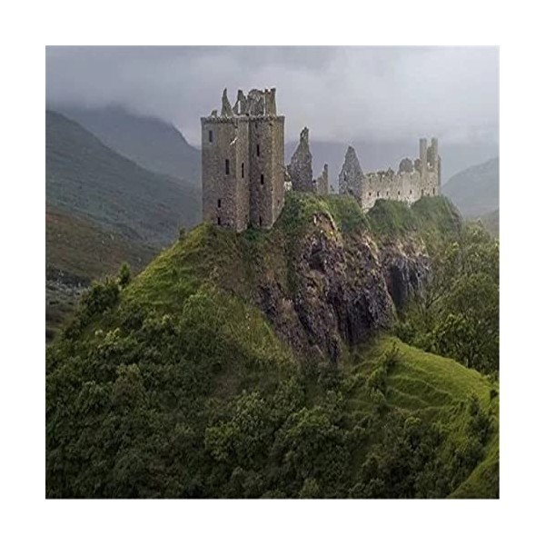 Puzzle grand format 300 pièces pour adultes - Château en ruine - Chaque pièce est unique, la technologie Softclick signifie q