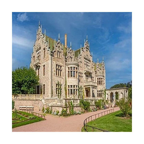 Puzzle grand format 300 pièces pour adultes - Château en ruine - Chaque pièce est unique, la technologie Softclick signifie q