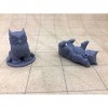 HERO Creations Ursidae Bubo - Lot de 2 figurines - Donjons et dragons Pathfinder - Baby DND - Figurine gris/non peint 