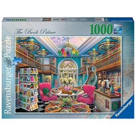 RAVENSBURGER- Cat The Book Palace Puzzle de 1000 pièces pour Adultes et Enfants à partir de 12 Ans, 16959, Noir