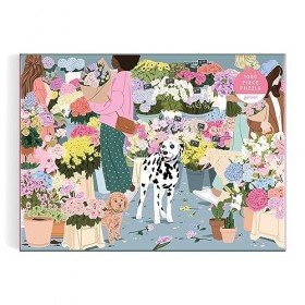 Galison 9780735372887 Flower Market Jigsaw Puzzle, Multicoloured, 1000 Pieces