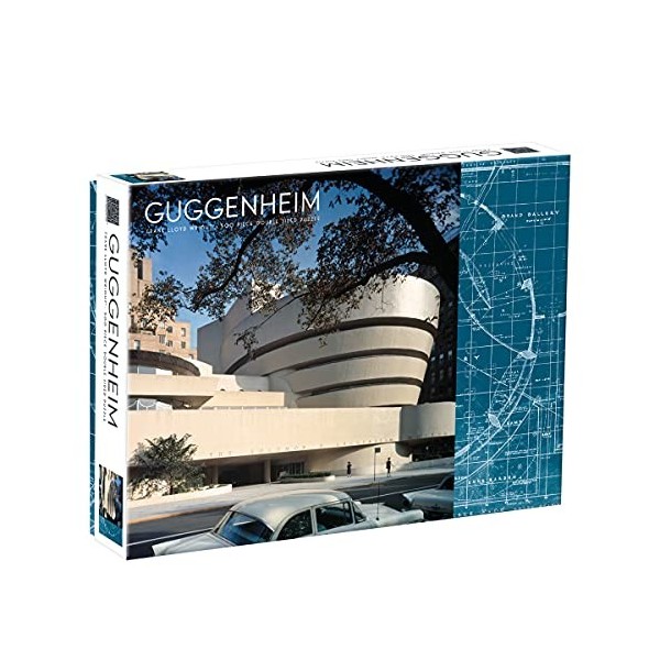 Galison Mudpuppy Abrams Frank Lloyd Wright Guggenheim 2-Sided 500 Piece Puzzle, 735362300