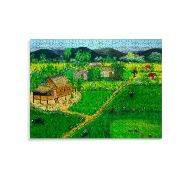 Puzzle Adulte,Puzzle 1000 Pieces,Feuilles de Plantes Vertes Puzzle 1000 pièces Adultes,Puzzle de Noël 38 * 26cm