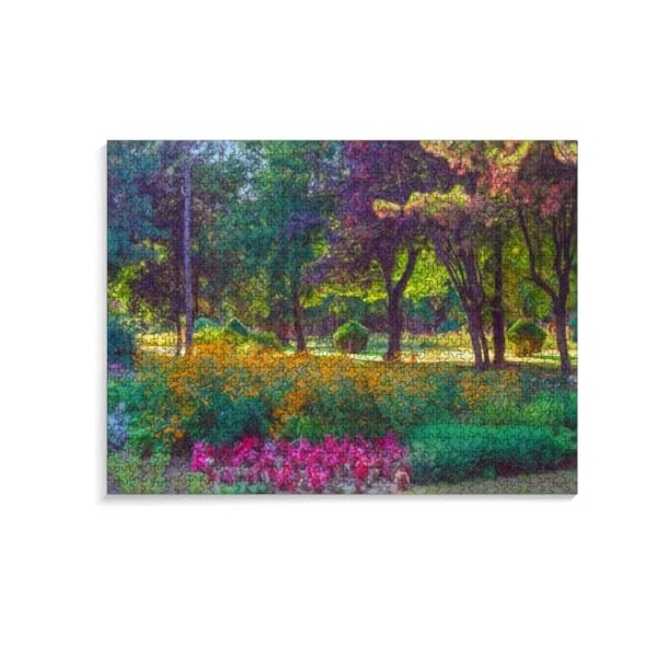 Puzzle Adulte,Puzzle 1000 Pieces,Feuilles de Plantes Vertes Puzzle 1000 pièces Adultes,Puzzle de Noël 38 * 26cm