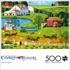 Buffalo Games - Charles Wysocki – Jolly Hill Farms – Puzzle de 500 pièces