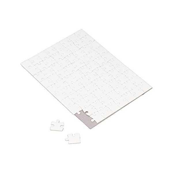 Jigsaw Puzzle, 6 Ensembles A5 Blanc Blanc Blanc Rectangulaire Affiche Puzzle Pour La Sublimation De La Presse À La Chaleur Po