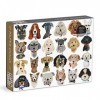 Galison 9780735371941 Paper Dogs Jigsaw Puzzle, Multicoloured, 1000 Pieces