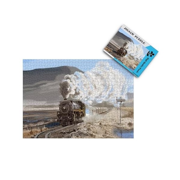 Puzzle Adulte - Puzzle 1000 pièces - Vieux Train à Vapeur - Adultes et Enfants dès 14 Ans - Puzzle de qualité Premium 26x38cm