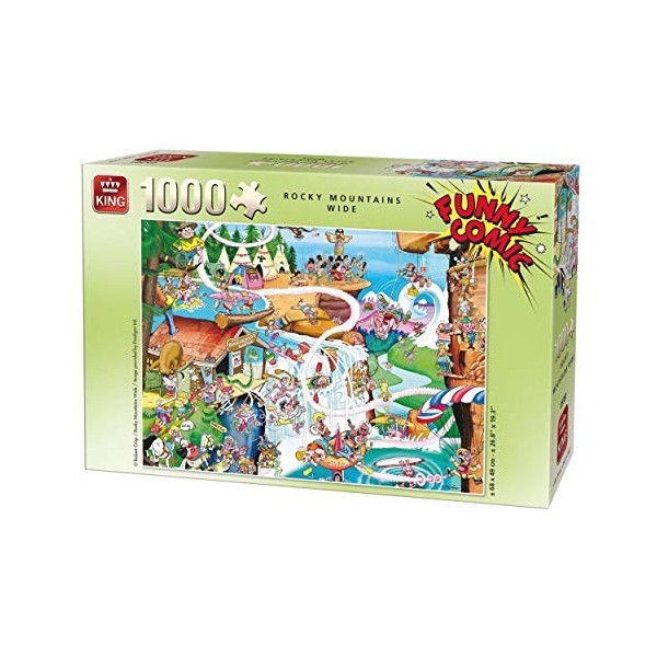 King- Puzzle 1000 pcs, 5189, Multicolore