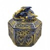 Statuette Dragon, Boite A Bijoux Dragon COLOREE, Figurine Dragon