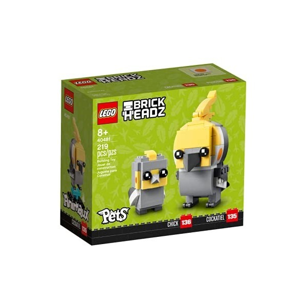 LEGO BrickHeadz 40481 Set de calopsittes