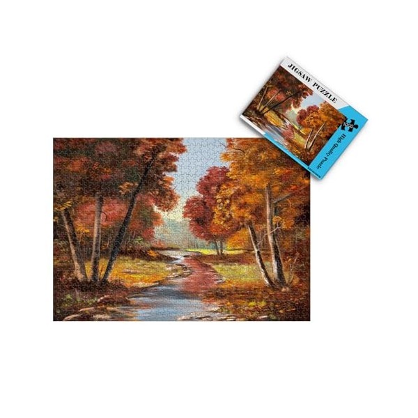 Puzzles pour Adultes Puzzle de Portraits et Rues de la Ville la Nuit 1000 pièces pour Adultes et Enfants et Jeunes Adultes Pu