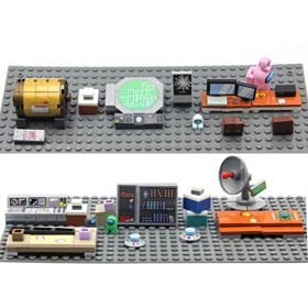 Magma Brick Among Us Series, La Figure de lastronaute et la Machine Compatible avec Les principales Marques de Jouets de Con