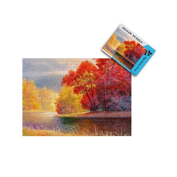 1000 pièces de Puzzle Puzzle de Paysage forestier en Automne Cadeaux de Noël 26x38cm