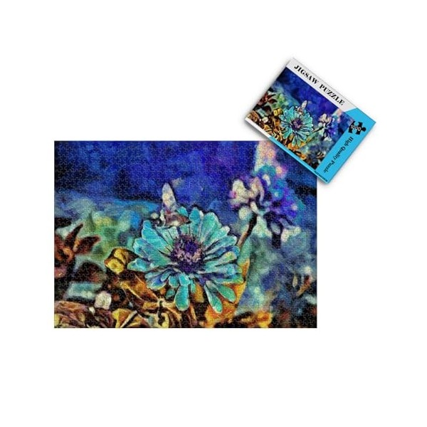 Puzzles pour Adultes 1000 pièces Fleurs en Fleurs Art Peinture Adultes Enfants Antistress Classique Jeux de Puzzle Jouet Cade