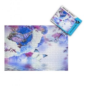 Puzzle Adulte 1000 Pièces Puzzle 3D Pierres sur leau Bricolage Moderne Art Mural Cadeau Unique Home Decor 26x38cm