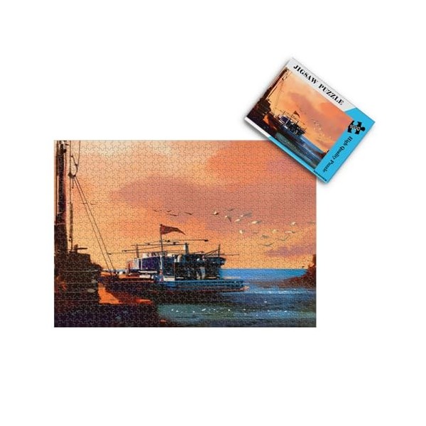 Puzzle 1000 pièces Puzzles pour Enfants Adulte Foule en Vacances à la Plage Puzzle éducatif intellectuel décompressant Jeu Am