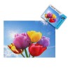 Puzzles pour Adultes 1000 pièces -Fleurs de Tulipes colorées - Puzzle pour Adultes Adolescents Jeu de Puzzle Jouet Cadeau 26x