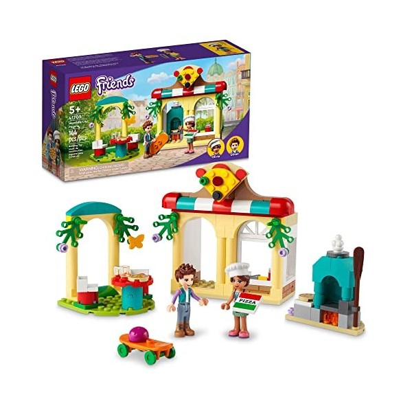 LEGO Friends Heartlake City Pizzeria 41705 Ensemble de restaurant, cadeaux créatifs, jouets pour enfants de 5 ans et plus ave
