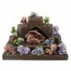 Chateau Dragon Lumineux ET Ses Dragons, Statuette Dragon HT 16.5 x 26.5X7 , Figurine Dragon