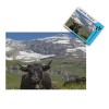 Puzzles pour Adultes 1000 pièces -Paysage de Montagnes enneigées et de Lacs Peinture - Puzzle pour Adultes Adolescents Jeu de