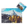 Puzzles pour Adultes 1000 pièces -Paysage de Montagnes enneigées et de Lacs Peinture - Puzzle pour Adultes Adolescents Jeu de