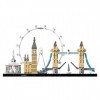 LEGO 21034 Architecture Londres Maquette à Construire, London Eye, Big Ben, Tower Bridge, à Construire, Modèle de Collection 