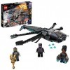 LEGO 76186 Marvel Le Dragon Volant de Black Panther – Jouet Avengers, Jeu de Construction Super Héros avec 3 Figurines