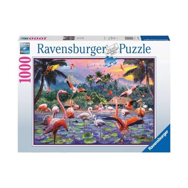 Ravensburger Pink Flamingoes 1000 Piece Jigsaw Puzzle for Adults and Kids Age 12 Years Up