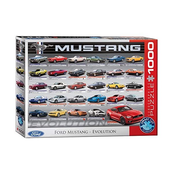 EuroGraphics- Ford Mustang Puzzle, 6000-0684, Multicolore