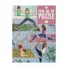 Talking Tables Puzzle et Affiche de Yoga colorés en Pastel de 500 pièces | Illustré | Cadeau danniversaire, Cadeau de Noël, 