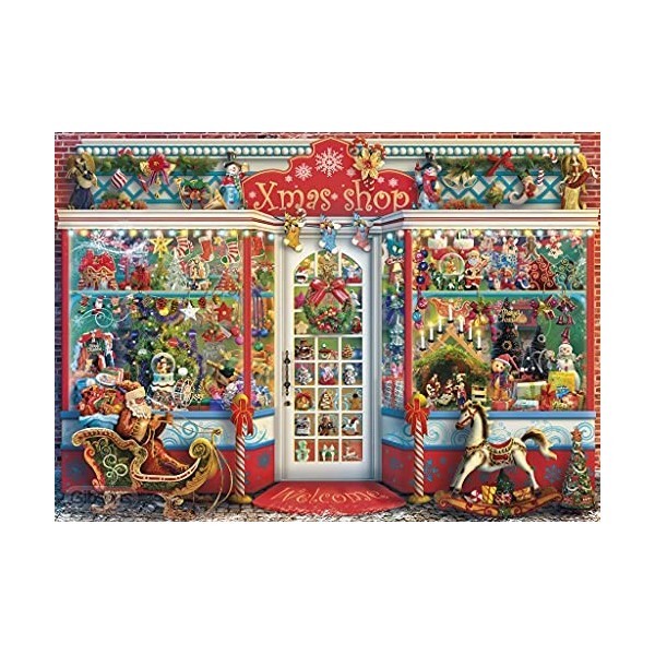 Gibsons- Christmas Emporium 1000 pièces | Puzzle Durable Planche 100% recyclée de qualité supérieure pour Adultes Games, G632